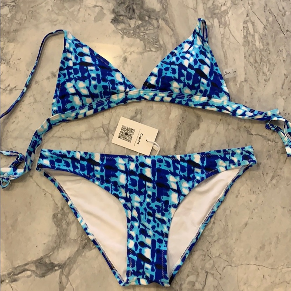 Never worn!  Size S Cupshe bikini bathing suit.